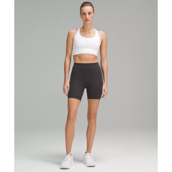 Lululemon Energy Bra Long Line*Medium Support, B-D Cup White - 8 - Picture 5 of 5